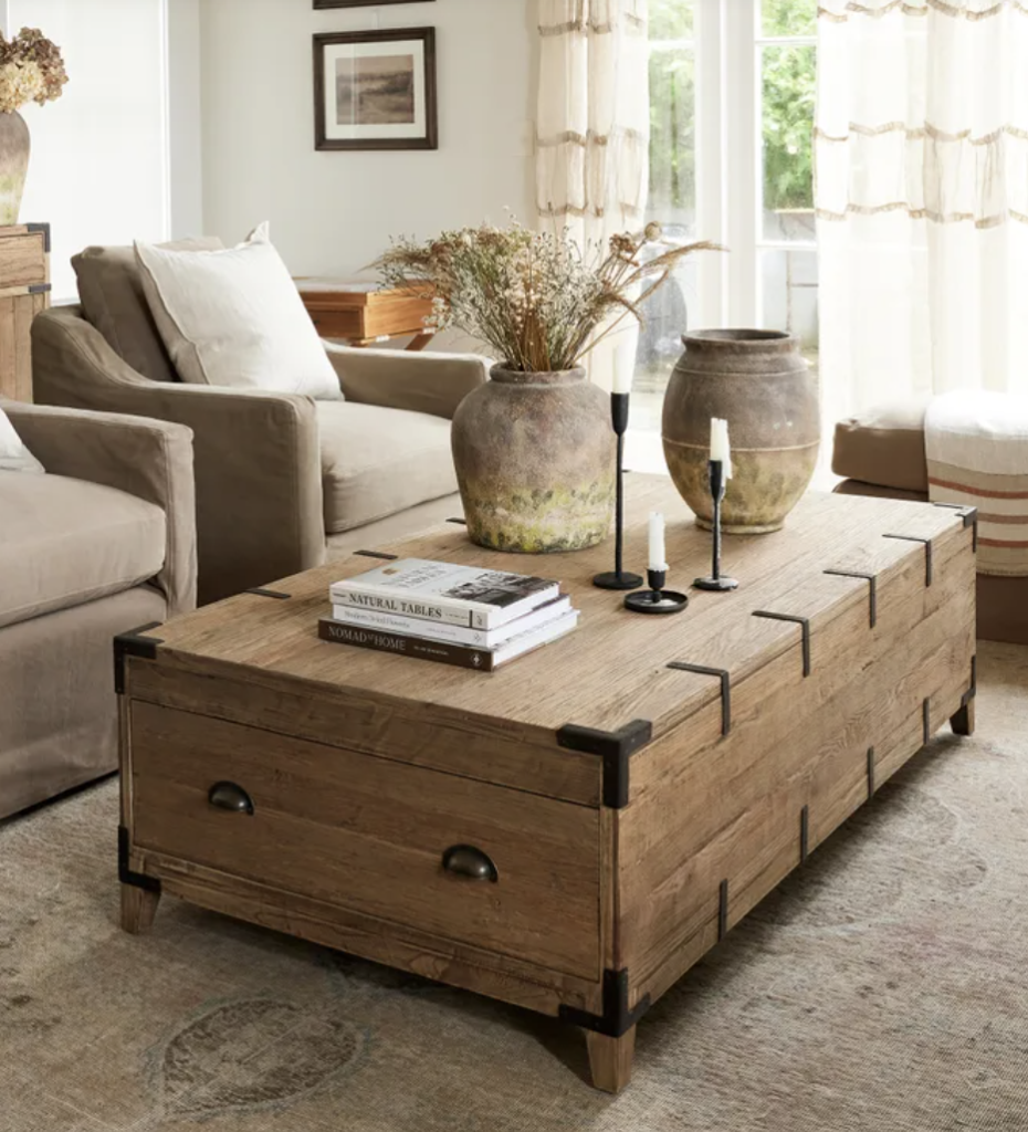 Baldwin Reclaimed Oak Trunk Coffee Table Ido Interior Design Online