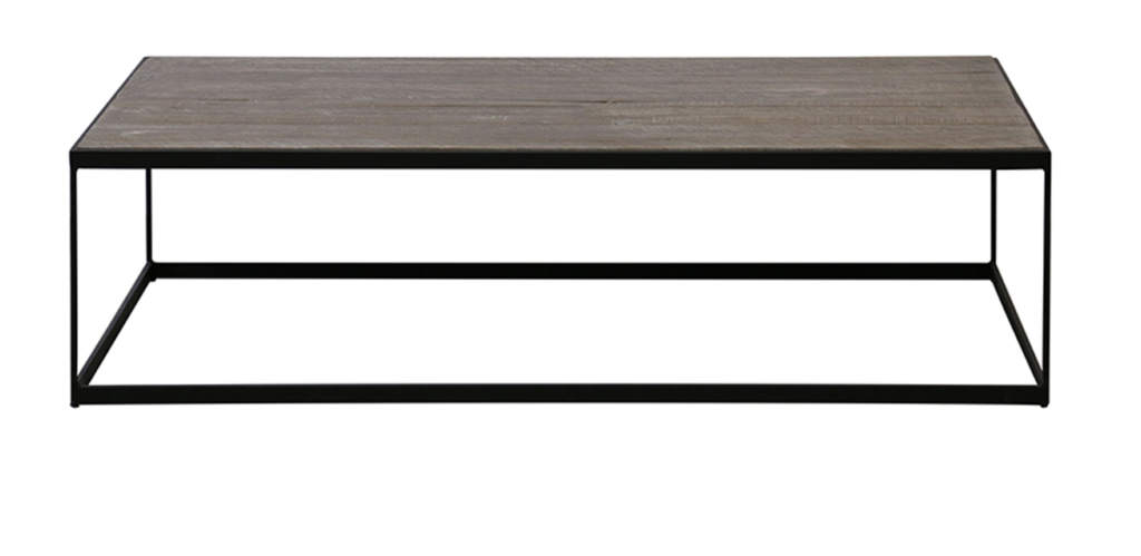 Sanderson Oak & Iron Coffee Table - IDO Interior Design Online